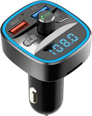 Handsfree Call Dual USB Port Car Charger,Wireless Bluetooth FM Transmitter Radio Receiver,Mp3 Audio Music Stereo Adapter
