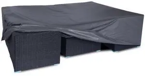 Dark Grey LShape Patio Sectional Sofa Cover, Waterproof AllWeather Outdoor Corner Furniture Protector Dark Grey LShape Patio Sectional Sofa Cover, Waterproof AllWeather Outdoor Corner Furniture Protector