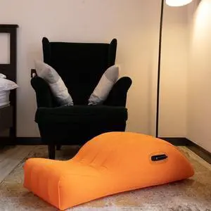 Plush Inflatable Body Pillow with Ultra-Soft Fluffy Surface, Comfort Support Cushion for Bed & Sofa, Beige Inflatable Pillow, Easy to Clean & Store Plush Inflatable Body Pillow with Ultra-Soft Fluffy Surface, Comfort Support Cushion for Bed & Sofa, Beige Inflatable Pillow, Easy to Clean & Store