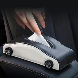 PU Leather Car Tissue Holder, Cool Sports Car Shape Tissue Box for Car Armrest & Dashboard, Stylish Automobile Interior Accessory for Vehicle Decoration PU Leather Car Tissue Holder, Cool Sports Car Shape Tissue Box for Car Armrest & Dashboard, Stylish Automobile Interior Accessory for Vehicle Decoration