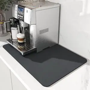 Coffee Mat - Absorbent Hide Stain Rubber Backed Dish Drying Mat for Kitchen Counter - Bar Mats for Countertops Accessories Fit Under Coffee Maker Espresso Machine Coffee Mat - Absorbent Hide Stain Rubber Backed Dish Drying Mat for Kitchen Counter - Bar Mats for Countertops Accessories Fit Under Coffee Maker Espresso Machine