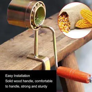 Stainless Steel Corn Husker, Hand Crank Corn Cob Peeler and Thresher, Practical Corn Stripping Tool for Barbecue and Outdoor Cooking Stainless Steel Corn Husker, Hand Crank Corn Cob Peeler and Thresher, Practical Corn Stripping Tool for Barbecue and Outdoor Cooking