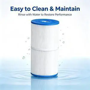 Spa Filter Cartridge, Pleated Hot Tub Replacement Filter, Reusable Washable Spa Pool Filter for Swimming Pool & Hot Spring Bathtub Spa Filter Cartridge, Pleated Hot Tub Replacement Filter, Reusable Washable Spa Pool Filter for Swimming Pool & Hot Spring Bathtub