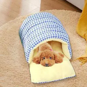 Fully Enclosed Plush Cat Cave Bed, Winter Warm Detachable Multifunctional Cat House, Large Space for 1 Adult Cat or Two Kittens Fully Enclosed Plush Cat Cave Bed, Winter Warm Detachable Multifunctional Cat House, Large Space for 1 Adult Cat or Two Kittens