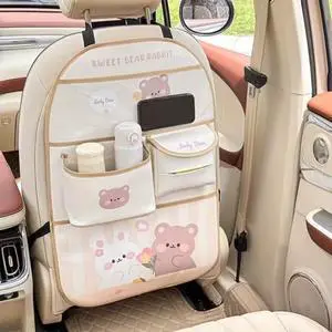 Cartoon Pattern Car Seat Back Organizer, MultiPocket Car Back Seat Storage Bag, Universal Vehicle Backseat Hanging Storage Holder Cartoon Pattern Car Seat Back Organizer, MultiPocket Car Back Seat Storage Bag, Universal Vehicle Backseat Hanging Storage Holder