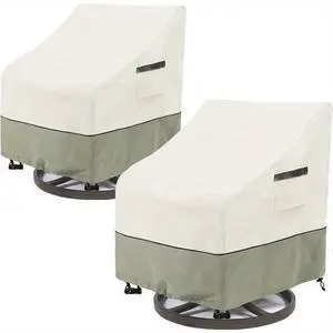 2Pack Outdoor Swivel Patio Chair Cover, HeavyDuty HighDensity Oxford Fabric AllWeather Resistant Swivel Rocker Chair Protector with Storage Pocket 2Pack Outdoor Swivel Patio Chair Cover, HeavyDuty HighDensity Oxford Fabric AllWeather Resistant Swivel Rocker Chair Protector with Storage Pocket