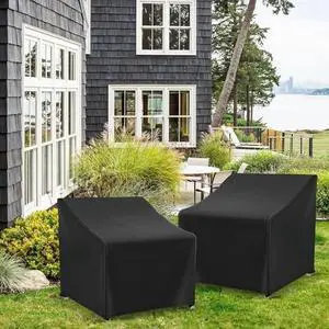 HeavyDuty 2Pack Patio Ottoman Side Table Cover, AllWeather Resistant Square Outdoor Footstool Protective Cover for Courtyard Lawn Furniture HeavyDuty 2Pack Patio Ottoman Side Table Cover, AllWeather Resistant Square Outdoor Footstool Protective Cover for Courtyard Lawn Furniture