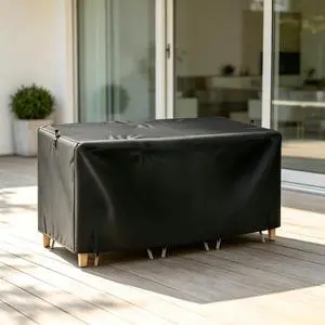 Rectangular Patio Table Cover, HeavyDuty Oxford Waterproof Outdoor Furniture Cover, Wind Resistant AntiUV Table Protector with Vent for Backyard Lawn Rectangular Patio Table Cover, HeavyDuty Oxford Waterproof Outdoor Furniture Cover, Wind Resistant AntiUV Table Protector with Vent for Backyard Lawn