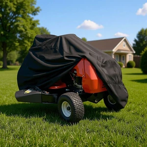 Black ZeroTurn Riding Lawn Mower Cover, AllWeather Windproof Dustproof Outdoor Lawn Tractor Protective Cover Black ZeroTurn Riding Lawn Mower Cover, AllWeather Windproof Dustproof Outdoor Lawn Tractor Protective Cover