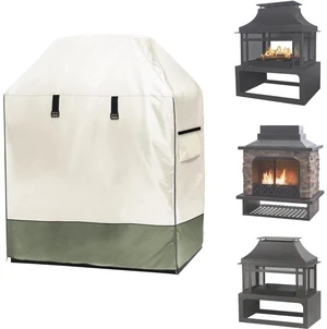 Beige & Lime Green Fire Pit Cover, Weatherproof Outdoor Fire Pit Protector with Black Mesh Vents, Side Zippers, Corner Buckles, Rear Drawstring and Storage Bag for Patio Backyard Beige & Lime Green Fire Pit Cover, Weatherproof Outdoor Fire Pit Protector with Black Mesh Vents, Side Zippers, Corner Buckles, Rear Drawstring and Storage Bag for Patio Backyard