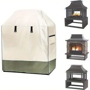 Beige & Lime Green Fire Pit Cover, Weatherproof Outdoor Fire Pit Protector with Black Mesh Vents, Side Zippers, Corner Buckles, Rear Drawstring and Storage Bag for Patio Backyard Beige & Lime Green Fire Pit Cover, Weatherproof Outdoor Fire Pit Protector with Black Mesh Vents, Side Zippers, Corner Buckles, Rear Drawstring and Storage Bag for Patio Backyard