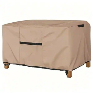 Khaki Patio Coffee Table Cover, Waterproof UVResistant Oxford Cloth Protector for Outdoor Rectangular Terrace Coffee Table Khaki Patio Coffee Table Cover, Waterproof UVResistant Oxford Cloth Protector for Outdoor Rectangular Terrace Coffee Table