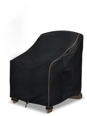 Black Outdoor Swivel Chair Cover, HeavyDuty Oxford Fabric Patio Rotating Chair Protector with Drawstring and Buckle Black Outdoor Swivel Chair Cover, HeavyDuty Oxford Fabric Patio Rotating Chair Protector with Drawstring and Buckle