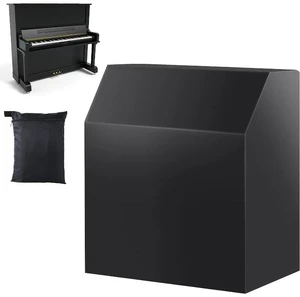 Black Upright Piano Full Cover, HeavyDuty Oxford Cloth Full Wrap Household Vertical Piano Protector with Storage Bag Black Upright Piano Full Cover, HeavyDuty Oxford Cloth Full Wrap Household Vertical Piano Protector with Storage Bag
