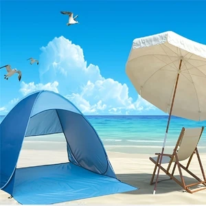 Automatic Instant Pop Up Beach Tent, 2-Person Portable Foldable Sun Shade Shelter, No Assembly Outdoor Camping Tent Automatic Instant Pop Up Beach Tent, 2-Person Portable Foldable Sun Shade Shelter, No Assembly Outdoor Camping Tent