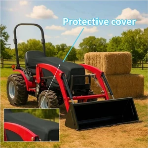 1pc Oxford Heavy Duty Tractor Cover, Waterproof Dustproof UV Protection Protector with Buckle, Compatible with Kubota John Deere Mahindra, 76"L x 24"W x 22"H 1pc Oxford Heavy Duty Tractor Cover, Waterproof Dustproof UV Protection Protector with Buckle, Compatible with Kubota John Deere Mahindra, 76"L x 24"W x 22"H