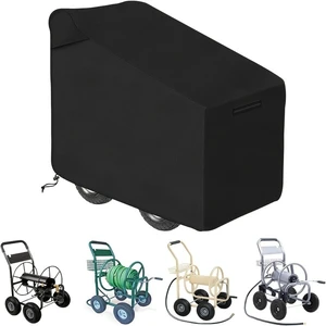 Durable Fabric Outdoor Garden Hose Reel Cart Protective Cover, Weather Resistant Patio Hose Reel Cover, Dustproof UV Resistant Shield Fits Most Hose Reel Models for Yard Lawn Durable Fabric Outdoor Garden Hose Reel Cart Protective Cover, Weather Resistant Patio Hose Reel Cover, Dustproof UV Resistant Shield Fits Most Hose Reel Models for Yard Lawn