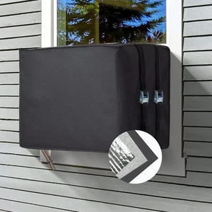 1pc Large Outdoor Window Air Conditioner Cover, Aluminum Foil AC Unit Cover, Easy Install, Rainproof Anti-Corrosion Protective Cover for Window Air Conditioner Outdoor Unit, 27.5x22.5x18.5inches 1pc Large Outdoor Window Air Conditioner Cover, Aluminum Foil AC Unit Cover, Easy Install, Rainproof Anti-Corrosion Protective Cover for Window Air Conditioner Outdoor Unit, 27.5x22.5x18.5inches