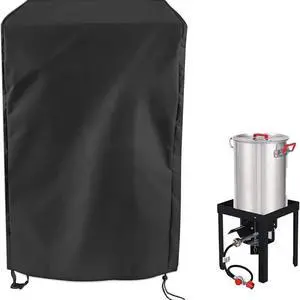 PU-Coated Protective Cover, Black Outdoor Dustproof Cover with Buckle Closures & Carry Handles, Durable Protector for Daily Use & Convenient Storage PU-Coated Protective Cover, Black Outdoor Dustproof Cover with Buckle Closures & Carry Handles, Durable Protector for Daily Use & Convenient Storage
