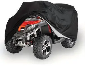 Black ATV Cover, Waterproof All Weather Outdoor Beach All Terrain Vehicle Protector Black ATV Cover, Waterproof All Weather Outdoor Beach All Terrain Vehicle Protector