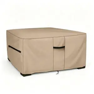 Khaki Square Outdoor Furniture Cover, AllWeather Windproof Dustproof Backyard Garden Square Table & Chair Set Protective Cover Khaki Square Outdoor Furniture Cover, AllWeather Windproof Dustproof Backyard Garden Square Table & Chair Set Protective Cover