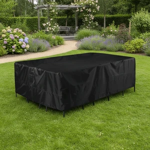 Rectangular Outdoor Patio Furniture Cover, Waterproof All Weather Table Sofa Set Protector,UV Dust Wind Resistant Oxford Fabric Patio Conversation Set Cover with Secure Buckle Straps & Drawstring Rectangular Outdoor Patio Furniture Cover, Waterproof All Weather Table Sofa Set Protector,UV Dust Wind Resistant Oxford Fabric Patio Conversation Set Cover with Secure Buckle Straps & Drawstring