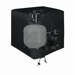AKEfit Outdoor Pool Sand Filter Pump Cover, Waterproof All Weather Pool Filter Protector, UV Dust Wind Resistant Oxford Fabric Pool Pump Cover with Adjustable Drawstring, Black AKEfit Outdoor Pool Sand Filter Pump Cover, Waterproof All Weather Pool Filter Protector, UV Dust Wind Resistant Oxford Fabric Pool Pump Cover with Adjustable Drawstring, Black
