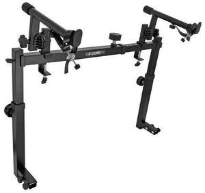 5 Core 2 Tier Keyboard Stand Attachment Height Width Adjustable Electric Digital Piano Stands for 54, 88 Key Keyboards Synth Double Extender Music Stand Adapter for Z Style Stands w Strap - KS 2T GEAR