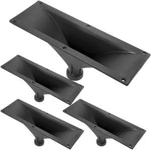 5 Core 4x10 Rectangle Plastic Screw-On Horn 4Pcs for Assorted Speaker Cabinets 34mm Throat - HISE 4X10 4Pcs