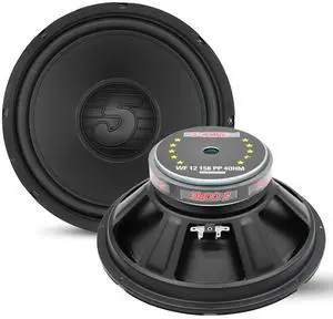 5 Core 12 Inch Woofer 400W Car Audio Subwoofer 4 Ohm Impedance Replacement Deep Bass Sub w 50 Oz Y30 Magnet Poly Cone Rubber Surround for Vehicle Sound System - WF 12 156 PP 4OHM