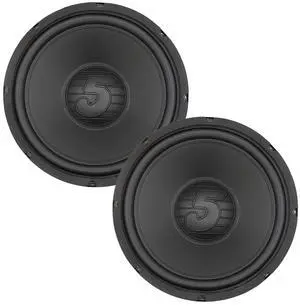 5 Core 10 Inch Woofer Pair 300W Car Audio Subwoofer 4 Ohm Impedance Replacement Deep Bass Sub w 40 Oz Y30 Magnet Poly Cone Rubber Surround for Vehicle Sound System - WF 10 140 PP 4OHM 2PCS
