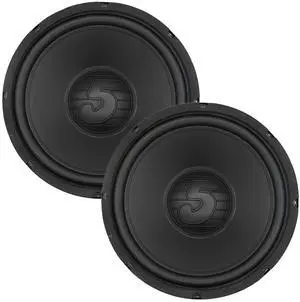5 Core 12 Inch Woofer Pair 400W Car Audio Subwoofer 4 Ohm Impedance Replacement Deep Bass Sub w 50 Oz Y30 Magnet Poly Cone Rubber Surround for Vehicle Sound System - WF 12 156 PP 4OHM 2PCS