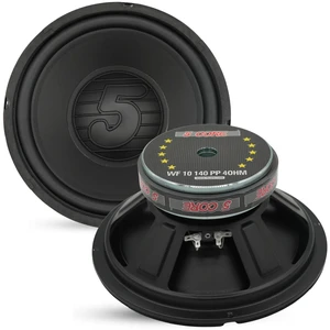 5 Core 10 Inch Woofer 300W Car Audio Subwoofer 4 Ohm Impedance Replacement Deep Bass Sub w 40 Oz Y30 Magnet Poly Cone Rubber Surround for Vehicle Sound System - WF 10 140 PP 4OHM 5 Core 10 Inch Woofer 300W Car Audio Subwoofer 4 Ohm Impedance Replacement Deep Bass Sub w 40 Oz Y30 Magnet Poly Cone Rubber Surround for Vehicle Sound System - WF 10 140 PP 4OHM