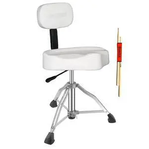5 Core Drum Throne w Backrest 4" Padded Stool Adjustable 24.5" Drummer Chair w 441Lb Capacity 5 Core Drum Throne w Backrest 4" Padded Stool Adjustable 24.5" Drummer Chair w 441Lb Capacity