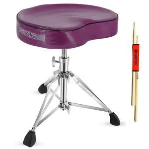 5 Core Drum Throne Padded Guitar Stool Saddle Drummer Seat for Adults & Kids 5 Core Drum Throne Padded Guitar Stool Saddle Drummer Seat for Adults & Kids