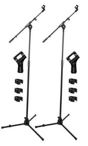 5 Core Mic Stand 2Pcs Adjustable Microphone Stands Floor w 180° Rotating Telescoping Metal Boom Arm 5 Core Mic Stand 2Pcs Adjustable Microphone Stands Floor w 180° Rotating Telescoping Metal Boom Arm