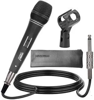5 Core Mic Karaoke Dynamic Handheld XLR Microphone for Professional Vocal Recording Live Stage Singing Music Neodymium 1/4 Corded Wired Micrófono - ND 235X 5 Core Mic Karaoke Dynamic Handheld XLR Microphone for Professional Vocal Recording Live Stage Singing Music Neodymium 1/4 Corded Wired Micrófono - ND 235X