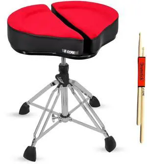 5 Core Drum Throne Sponge Padded Guitar Stool Drummer Seat for Adults & Kids 5 Core Drum Throne Sponge Padded Guitar Stool Drummer Seat for Adults & Kids