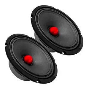 5 CORE 8 Inch Speaker Mid Range Bullet Pro Audio Replacement PA DJ Car Driver 2PCS Red Aluminium Bullet 500W Max 8 Ohms Audio Door Speakers for Vehicle or Truck Sound System - MR 8 BLT R 8oHM 2PCS 5 CORE 8 Inch Speaker Mid Range Bullet Pro Audio Replacement PA DJ Car Driver 2PCS Red Aluminium Bullet 500W Max 8 Ohms Audio Door Speakers for Vehicle or Truck Sound System - MR 8 BLT R 8oHM 2PCS