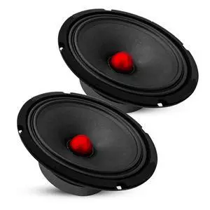 5 CORE 8 Inch Speaker Mid Range Bullet Replacement Car Driver 2Pc Red Aluminium Bullet Loudspeaker 500W Max 4 Ohm Audio Door Speakers for Car or Truck Stereo Sound System - MR 8 BLT R 4oHM 2PCS 5 CORE 8 Inch Speaker Mid Range Bullet Replacement Car Driver 2Pc Red Aluminium Bullet Loudspeaker 500W Max 4 Ohm Audio Door Speakers for Car or Truck Stereo Sound System - MR 8 BLT R 4oHM 2PCS