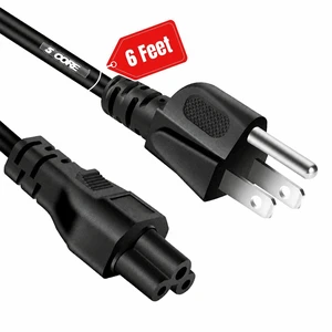 5 Core Power Cord C5 Replacement AC Cable 3 Prong for Laptop Charger Projector 5 Core Power Cord C5 Replacement AC Cable 3 Prong for Laptop Charger Projector