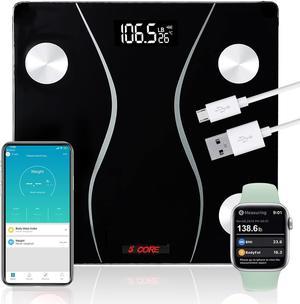 5 Core Rechargeable Smart Digital Bathroom Weighing Scale with