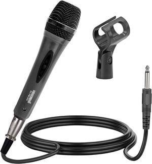 5 Core Premium Dynamic Unidirectional Vocal Mic w/ ON/OFF Switch/ Long XLR Cable PM-286