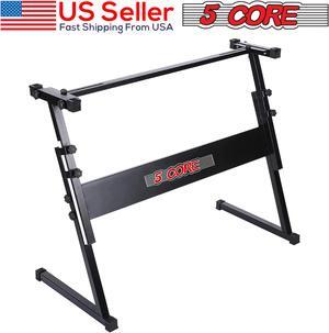 5 Core Piano Keyboard Stand 1 Piece for 61 or 54 Keys Black Height Adjustable Z Stand Casio Midi controller Stand - KS Z1