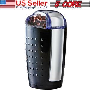 5 Core 2 Pack Coffee Grinder 5 Ounce Electric Large Portable Compact 150W  Spice Grinder Perfect for Spices, Dry Herbs Grinds Course Fine Ground Beans