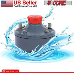 5 CORE Compression Driver 500W Peak Aluminium Tweeter Diaphragm 16 Ohm Throat Twist Horn Speaker W 160-7000 Hz Frequency Weather Resistant - DU 50W