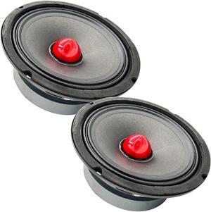 5Core 6.5 Inch Midrange Door Speaker 360W Subwoofer w Aluminum Bullet 8 Sub Woofer