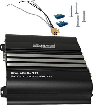 5 Core Car Amplifier 1 Piece 2 Channel Amplifiers MOSFET Power Supply 1800W Peak Power Premium Amp for Car Home Garage - CEA-16
