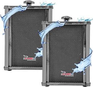 5 Core Outdoor Speakers Pair Stereo In Wall Speaker 100W Peak Passive Outside Surface Mount Wired Waterproof Patio House Garage Indoor Exterior Audio System Out Door Bocinas Para Casa - 10T G 2PCS