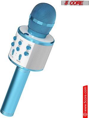 5 Core Inc. Karaoke Microphone Bluetooth Mic Portable Handheld Wireless Singing Machine Cordless Microfonos Inalambricos Professional for Adults Kids Toddler - WM SPK BLU